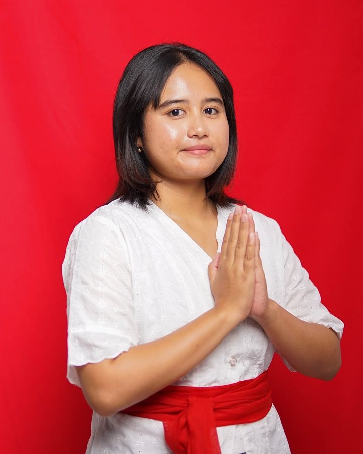 Foto busana adat I Dewa Ayu Sukma Advaita Maheswari, S.I.Kom